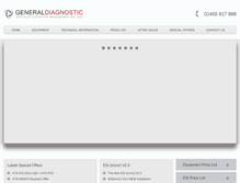 Tablet Screenshot of generaldiagnostic.co.uk